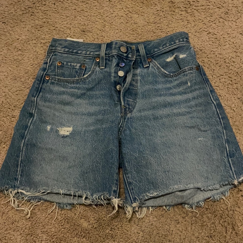 Levi’s women’s 501 Mid-Thigh Denim Shorts